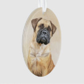 Bullmastiff-Malerei - Niedliche Original Hunde-Kun Ornament (Vorderseite)