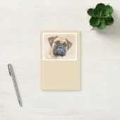 Bullmastiff-Malerei - Niedliche Original Hunde-Kun Post-it Klebezettel (Büro)