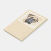 Bullmastiff-Malerei - Niedliche Original Hunde-Kun Post-it Klebezettel (angewinkelt)