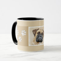 Bullmastiff-Malerei - Niedliche Original Hunde-Kun