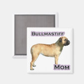 Bullmastiff Mama 4 - Magnet (Vorderseite/Rückseite)