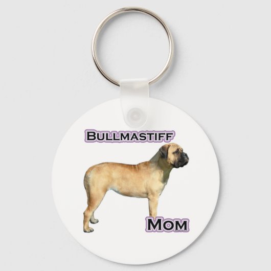 Bullmastiff Mama 4 - Schlüsselanhänger (Vorderseite)