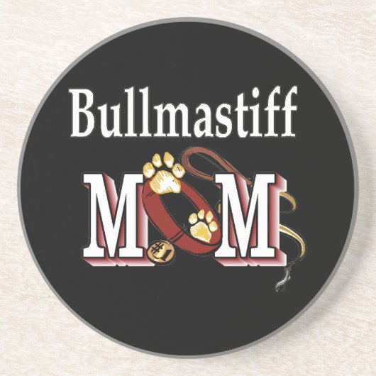 Bullmastiff-Mama Getränkeuntersetzer (Vorne)