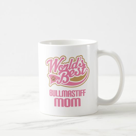 Bullmastiff Mama-Hundezucht-Geschenk Kaffeetasse (Rechts)