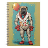 Bullmastiff mit Ballonheft Notizblock (Vorderseite)