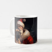 Bullmastiff mit Weihnachtsmann Weihnachten Kaffeetasse (Vorderseite Links)