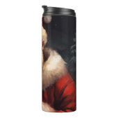 Bullmastiff mit Weihnachtsmann Weihnachten Thermosbecher (Nach rechts gedreht)