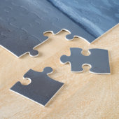 Bullmastiff-Mondlicht-Strandszene Puzzle (Seite)