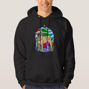Bullmastiff Niedlich Weihnachtsbaumdekor Hoodie