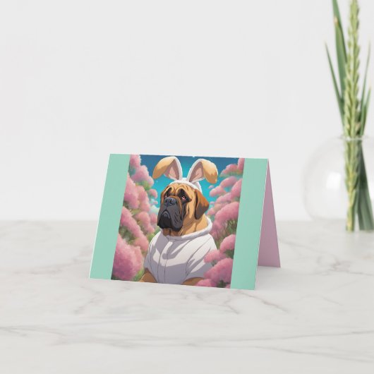 Bullmastiff Oaster Feiertagskarte (Vorderseite)