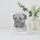 Bullmastiff Postkarte (Stehend Vorderseite)