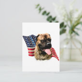 Bullmastiff Postkarte (Stehend Vorderseite)