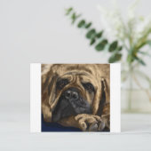 Bullmastiff Postkarte (Stehend Vorderseite)