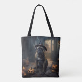 Bullmastiff Pumpkins Halloween Beängstigend Tasche (Rückseite)
