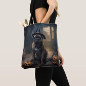 Bullmastiff Pumpkins Halloween Beängstigend Tasche (Von Nahem)