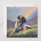 Bullmastiff Rainbow Bridge Benutzerdefinierter Hun (Vorderseite)