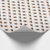 Bullmastiff (rot) History Design Geschenkpapier (Ecke)