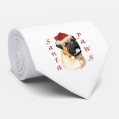 Bullmastiff Santa Paws Krawatte (Gerollt)