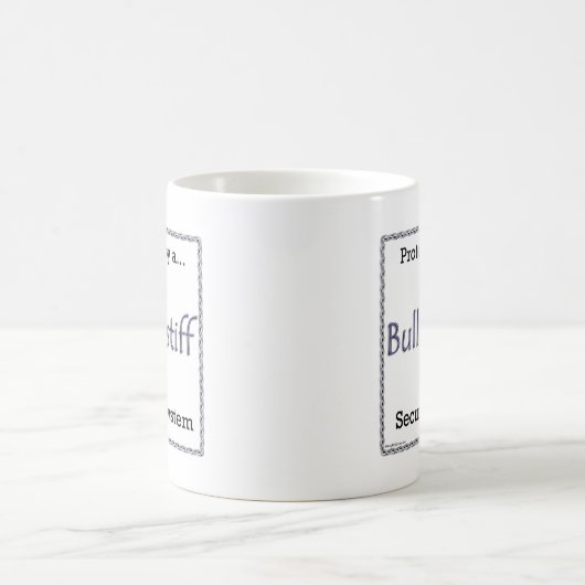 Bullmastiff-Sicherheitssystem Kaffeetasse (Mittel)