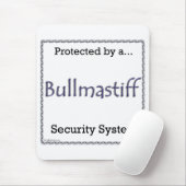 Bullmastiff-Sicherheitssystem Mousepad (Mit Mouse)