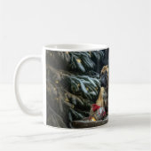 Bullmastiff Snowy Sleigh Weihnachtsdekor Kaffeetasse (Links)
