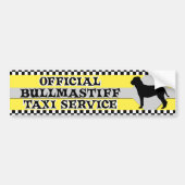Bullmastiff Taxi-Service-Autoaufkleber Autoaufkleber (Vorne)