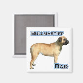 Bullmastiff Vater 4 - Magnet (Vorderseite/Rückseite)