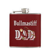 Bullmastiff Vater Flachmann (Vorderseite)