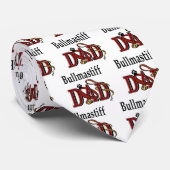 Bullmastiff Vater Geschenke Krawatte (Gerollt)