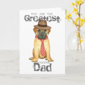 Bullmastiff Vater Karte (Gelbe Blume)