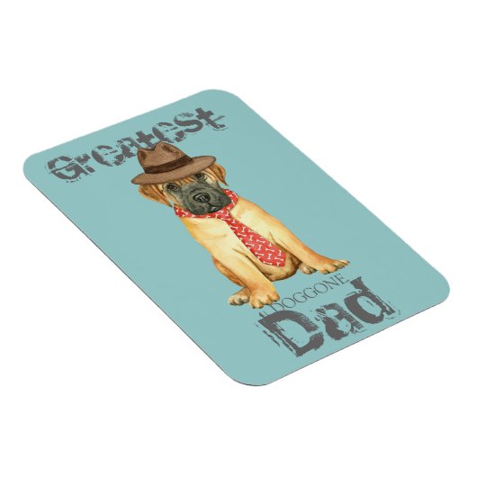 Bullmastiff Vater Magnet (Rechte Seite)