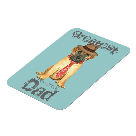 Bullmastiff Vater Magnet (Linke Seite)