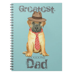 Bullmastiff Vater Notizblock