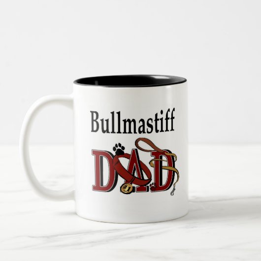 Bullmastiff Vater Tasse (Links)