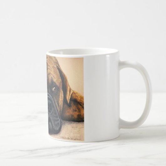 Bullmastiff Wart - Hundebüt Art Kaffeetasse (Rechts)