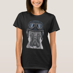 Bullmastiff Wegehelm für Vintage Motorräder 1 T-Shirt