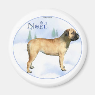 Bullmastiff Weihnachten Magnet