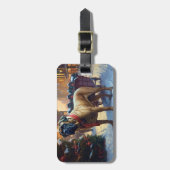 Bullmastiff Weihnachtsfeiertage Gepäckanhänger (Vorderseite vertikal)