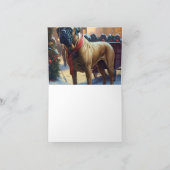 Bullmastiff Weihnachtsfeiertage Karte (Innenseite)