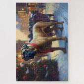 Bullmastiff Weihnachtsfeiertage Puzzle (Vertikal)