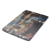 Bullmastiff Weihnachtsfest Reise Badematte (Schrägansicht)