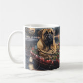Bullmastiff Weihnachtsfest Reise Kaffeetasse (Links)