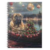Bullmastiff Weihnachtsfest Reise Notizblock (Vorderseite)