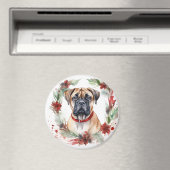 Bullmastiff Weihnachtsmann Festliche Jungfrau Magnet (In Situ (Geschirrspüler))