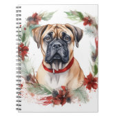 Bullmastiff Weihnachtsmann Festliche Jungfrau Notizblock (Vorderseite)