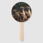 Bullmastiff Welpe Autumn Delight Pumpen Fächer (Rückseite)