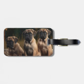 Bullmastiff Welpe Autumn Delight Pumpen Gepäckanhänger (Rückseite horizontal)