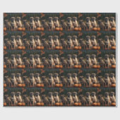 Bullmastiff Welpe Autumn Delight Pumpen Geschenkpapier (Flach)