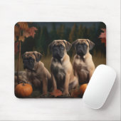 Bullmastiff Welpe Autumn Delight Pumpen Mousepad (Mit Mouse)
