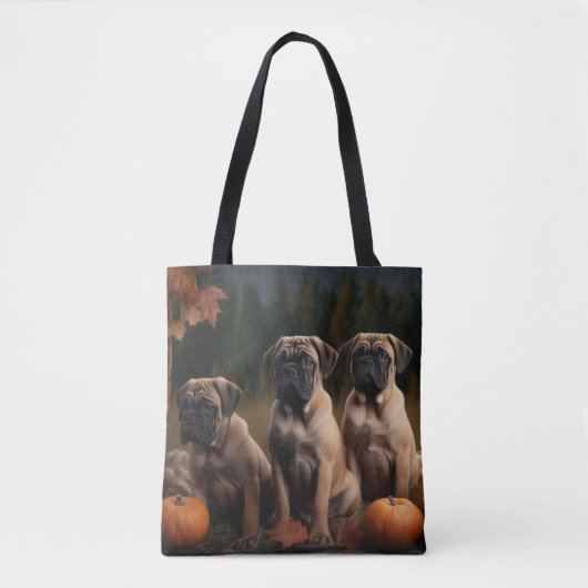 Bullmastiff Welpe Autumn Delight Pumpen Tasche (Vorderseite)